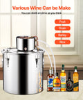 Moonshine Still 13 Gal Stainless Steel Water Alcohol Distiller Kit