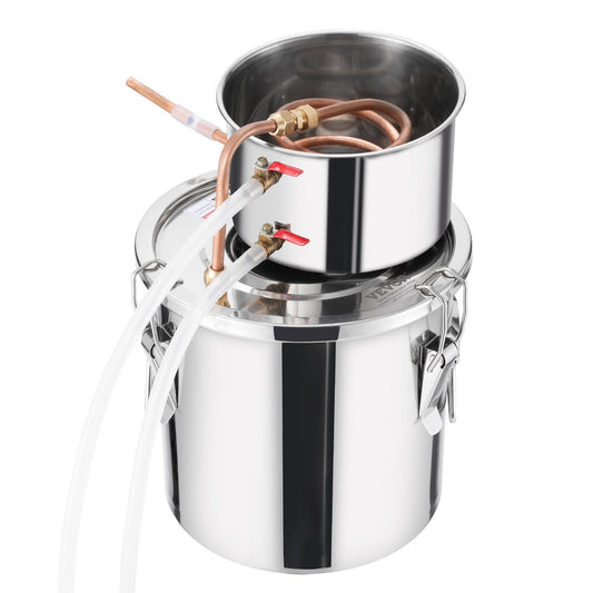 Moonshine Still 3 Gal Water Alcohol Distiller Brewing Kit Stainless Steel