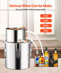 Moonshine Still 3 Gal Stainless Steel Alcohol Distiller Kit