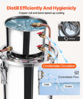 Moonshine Still 3 Gal Stainless Steel Alcohol Distiller Kit