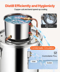 Moonshine Still 5 Gal Stainless Steel Alcohol Distiller Kit