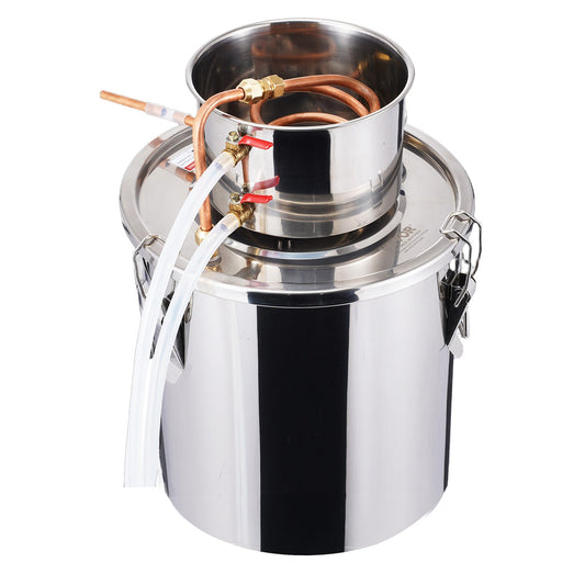 Moonshine Still 5 Gal Water Alcohol Distiller Brewing Kit Stainless Steel