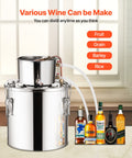 Moonshine Still 5 Gal Stainless Steel Alcohol Distiller Kit