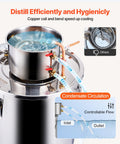 Moonshine Still 8 Gallon Stainless Steel Alcohol Distiller Kit