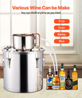 Moonshine Still 8 Gallon Stainless Steel Alcohol Distiller Kit