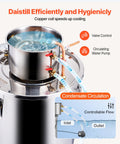 Moonshine Still 8 Gal Stainless Steel Water Alcohol Distiller Kit