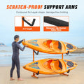 Kayak Storage Rack for 2 Kayaks Steel Heavy Duty Padded 79.5kg