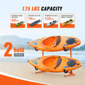 Kayak Storage Rack for 2 Kayaks Steel Heavy Duty Padded 79.5kg