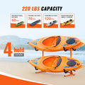 Kayak Storage Rack 4 Kayak Stand Heavy Duty Steel Padded 100kg