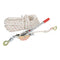 3/4 Ton Rope Puller Winch 30m 15mm Come Along 2 Hook Heavy Duty