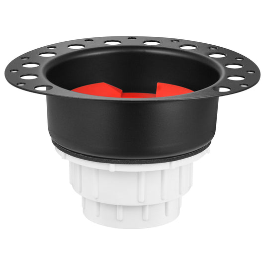 PVC Freestanding Bath Drain Kit 2 Brass Tail Pipes Adapter