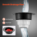 PVC Freestanding Bath Drain Kit 2 Brass Tail Pipes Adapter