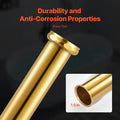 PVC Freestanding Bath Drain Kit 2 Brass Tail Pipes Adapter