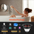 PVC Freestanding Bath Drain Kit 2 Brass Tail Pipes Adapter