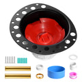 PVC Freestanding Bath Drain Kit 2 Brass Tail Pipes Adapter