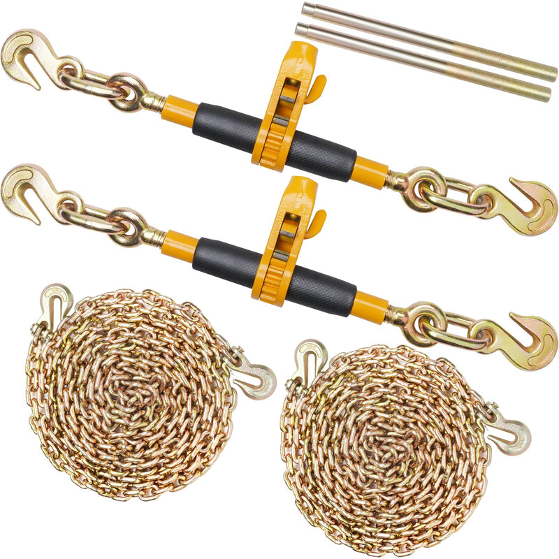 Ratchet Chain Binder 2PCS G80 5443kg Load Limit Truck Trailer
