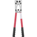 Battery Cable Lug Crimping Tool, 10-1/0AWG Aluminum Terminal Battery Lug Crimper, with 60PCS Aluminum Ring Connectors Terminals 6 Wire Sizes Crimping Die, for Heavy Duty Wire Lugs