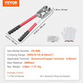 Battery Lug Crimper Tool 10-1/0 AWG 60PCS Aluminum Ring Connectors