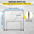 Telescopic Backdrop Banner Stand 8ft Adjustable Retractable Carry Bag