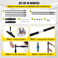 Telescopic Backdrop Banner Stand 8ft Adjustable Retractable Carry Bag