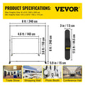 Telescopic Backdrop Banner Stand 8ft Adjustable Retractable Carry Bag