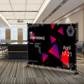 Telescopic Backdrop Banner Stand 8ft Adjustable Retractable Carry Bag