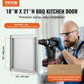 BBQ Access Door 457x533mm Stainless Steel Recessed Handle