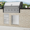BBQ Access Door 457x533mm Stainless Steel Recessed Handle