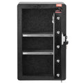 3.5cu.ft Safe Box Single Door Key Lock Password LED Light 2 Shelves