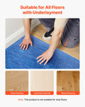 Laminate Flooring Underlayment 37.2m² 3mm Vapor Barrier Soundproof