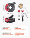 Angle Grinder Dust Shroud 100-125mm Diamond Cup Wheel Concrete
