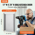 BBQ Access Door 432x610mm Stainless Steel Flush Mount Single