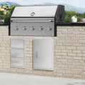 BBQ Access Door 432x610mm Stainless Steel Flush Mount Single