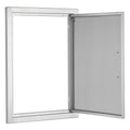 BBQ Access Door 432x610mm Stainless Steel Flush Mount Single