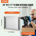 BBQ Access Door 610x432mm Stainless Steel Flush Mount Handle