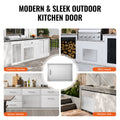 BBQ Access Door 610x432mm Stainless Steel Flush Mount Handle