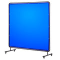 Welding Screen 1.74x1.74m Frame Flame-Resistant Blue UV Protection