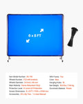 Welding Screen Frame 1.74x2.34m Blue Flame-Resistant UV Protection