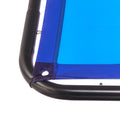 Welding Screen Frame 1.74x2.34m Blue Flame-Resistant UV Protection