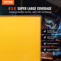 Welding Screen 6x6ft Flame-Resistant Vinyl 4 Swivel Wheels Yellow