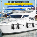 4 Ribbed Boat Fenders 10X 28