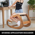 Ergonomic Kneeling Chair Heavy Duty Better Posture Kneeling Stool Office Chair Home for Body Shaping Relieveing Stress Meditation Desk Computer Kneeling Stool Chair