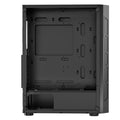 VEVOR Mid-Tower ATX Gaming Case 3x120mm ARGB Fans Black