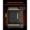 Mid-Tower ATX PC Gaming Case Computer Case with 6 x 120 mm PWM ARGB Fans