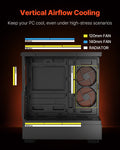 Mid-Tower ATX PC Case 6x120mm PWM ARGB Fans