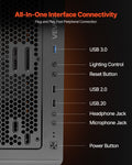 VEVOR Mid-Tower ATX Gaming Case 4x120mm ARGB Fans Computer Box
