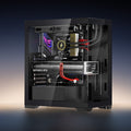VEVOR PC Gaming Mid-Tower Case ATX 2 Fans Tempered Glass