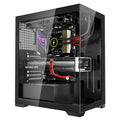 VEVOR PC Gaming Mid-Tower Case ATX 2 Fans Tempered Glass