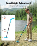 Metal Detector 152.4mm IP68 Waterproof LCD Gold Search 650-930mm