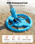 Metal Detector 152.4mm IP68 Waterproof LCD Gold Search 650-930mm